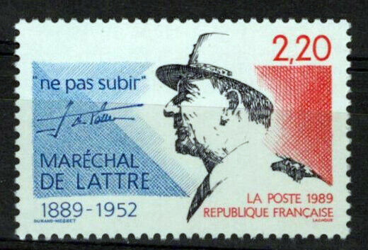 France 2177 MNH Marshal Jean de Lattre de Tassigny WWII ZAYIX 1024S0039M