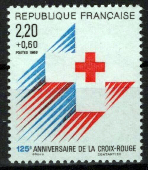 France B601 MNH Semi-Postal Intl. Red Cross ZAYIX 1024S0044M