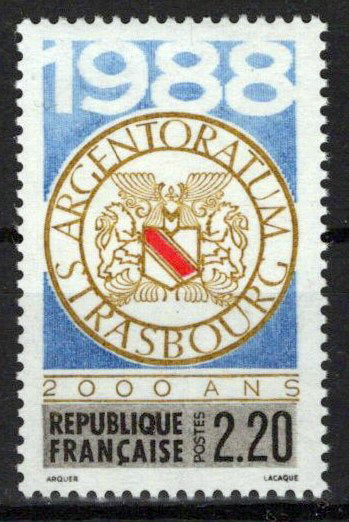 France 2031 MNH Strasbourg Municipal Arms ZAYIX 1024S0021M