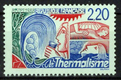 France 2136 MNH Thermal Springs Environment ZAYIX 1024S0036M