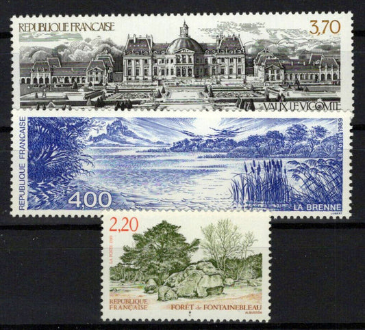 France 2155-2157 MNH Architecture Landscapes Trees Tourism ZAYIX 1024S0057M