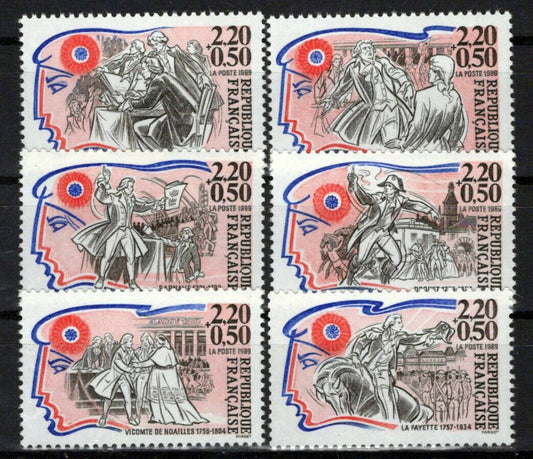 France B602-B607 MNH Semi-Postal Revolution Leaders & Heroes ZAYIX 1024S0072M