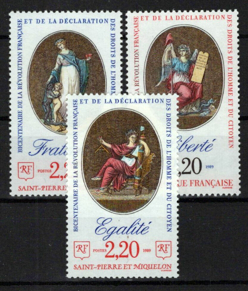 France 2143-2145 MNH Liberty Equality Fraternity Human Rights ZAYIX 1024S0069M