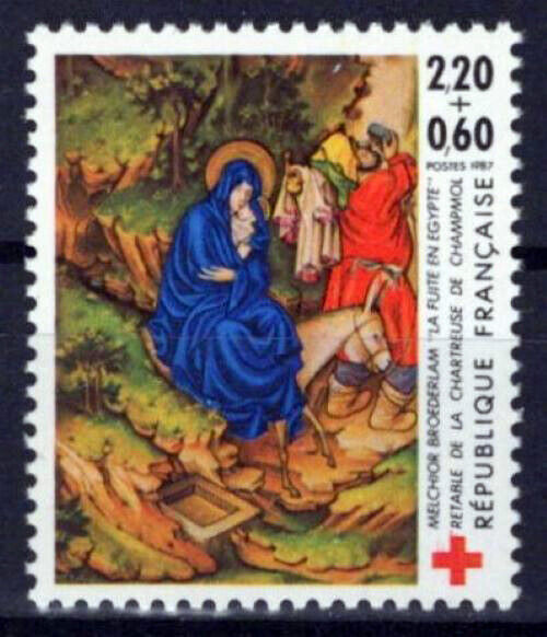 France B592 MNH Semi-Postal Art Flight Into Egypt Retable ZAYIX 1024S0065M