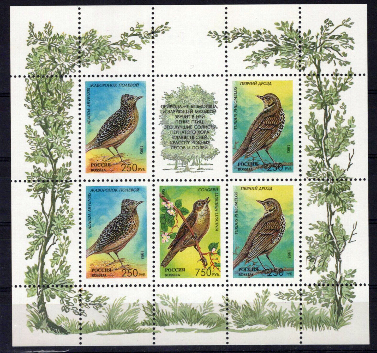 Russia 6268a MNH Birds Nature ZAYIX 0724M0187