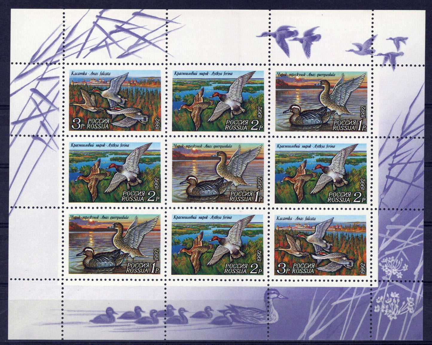 Russia 6092a MNH Ducks Birds ZAYIX 0724M0175