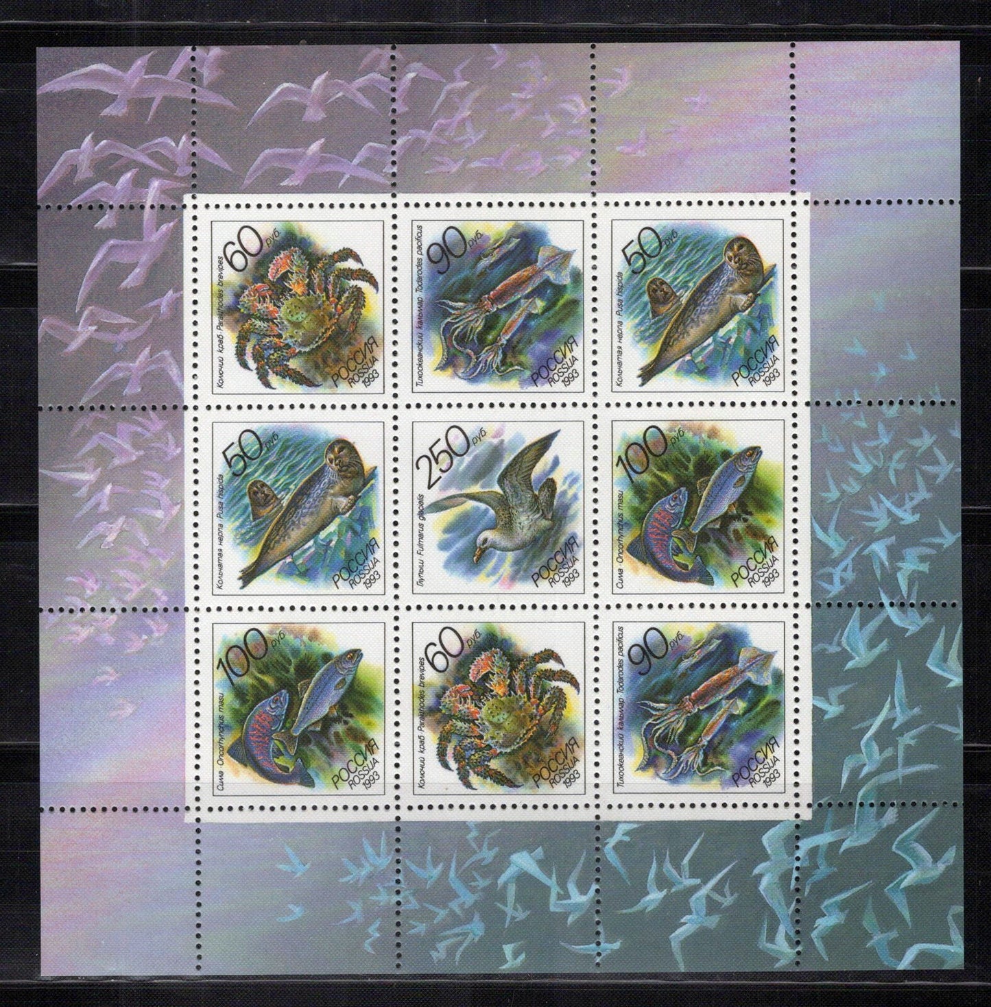 Russia 6162a MNH Marine Life Seals Fish ZAYIX 0824L0018