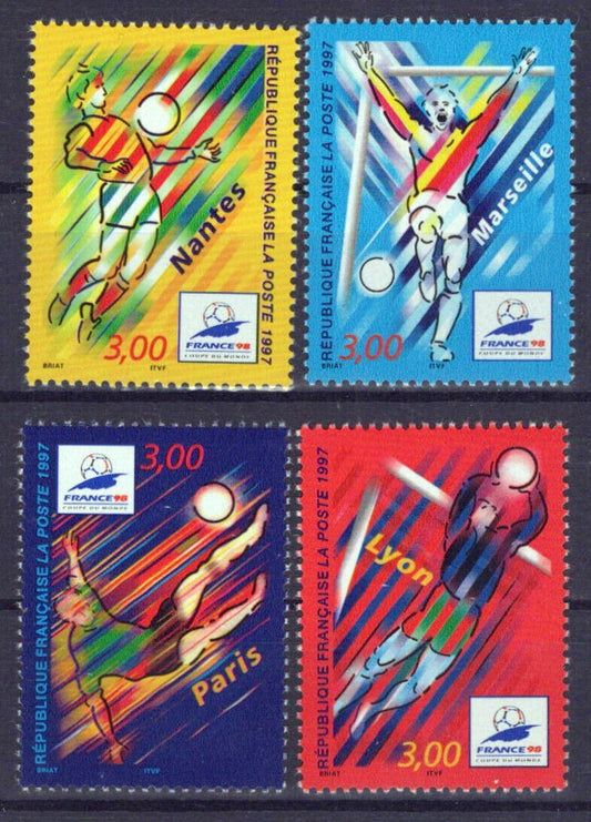 France 2530-2533 MNH Sports Games World Cup Soccer Champs ZAYIX 1024S0155M