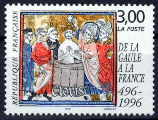 France 2541 MNH Baptism of Clovis Religion ZAYIX 1024S0153M