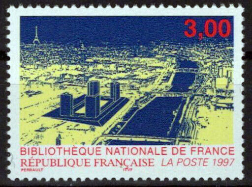 France 2551 MNH National Library of France Architecture ZAYIX 1024S0165M