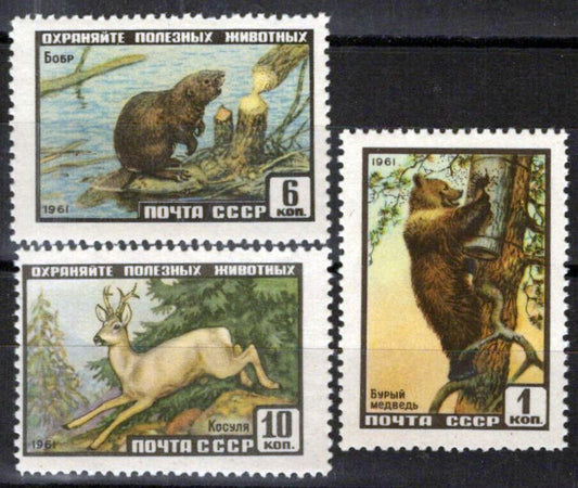 Russia 2429-2431 MNH Wildlife Animals Bears ZAYIX 1024S0227