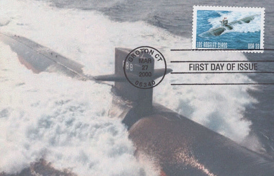 ZAYIX US Military Cover 3372 FDC Postcard Los Angeles Class Submarine 1024A0208