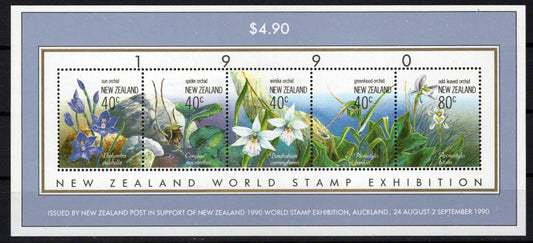 New Zealand 986 MNH Flowers Orchids Plants ZAYIX 0724M0206