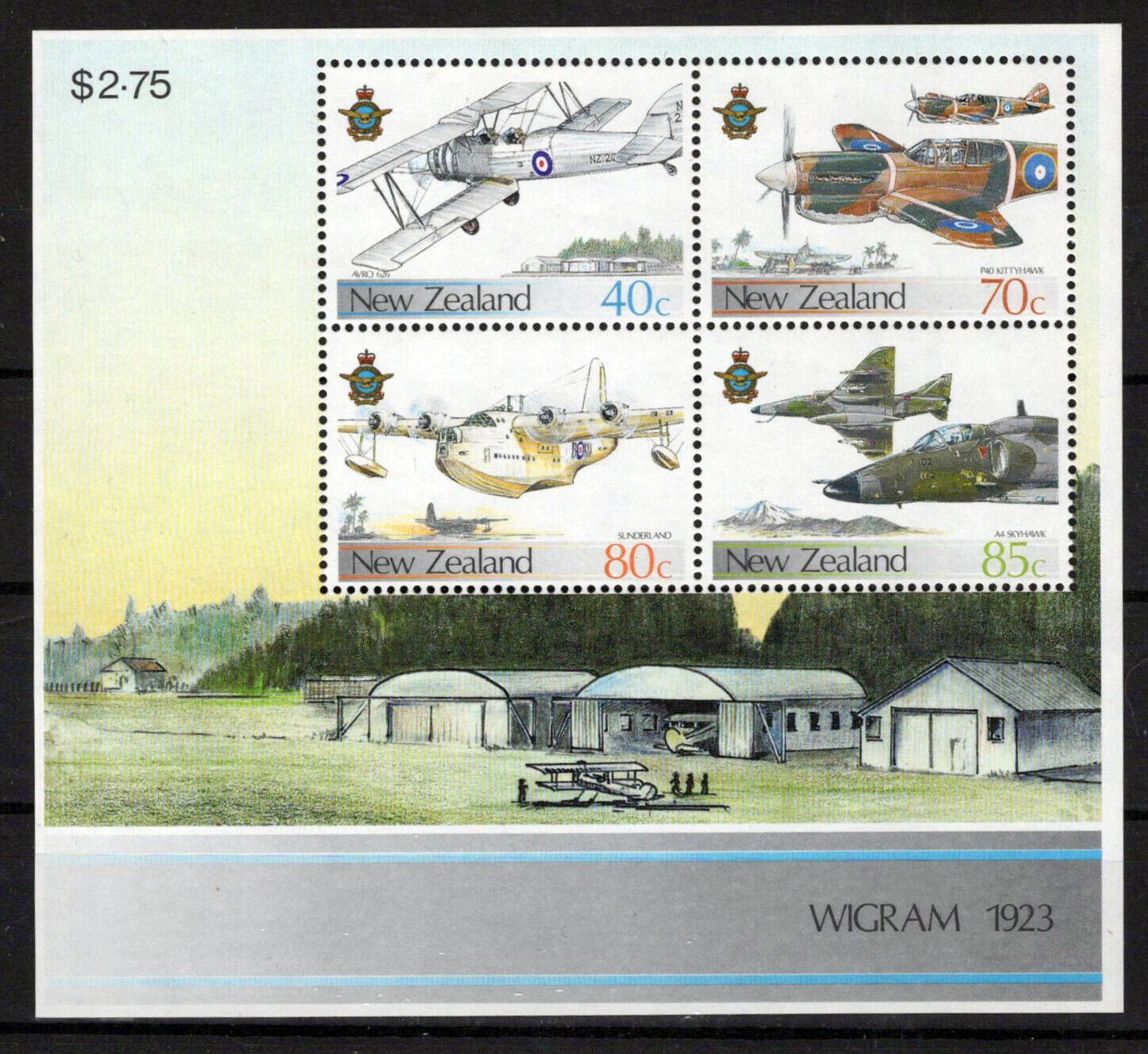 New Zealand 875a MNH Aviation Planes Aircraft ZAYIX 1024M0105