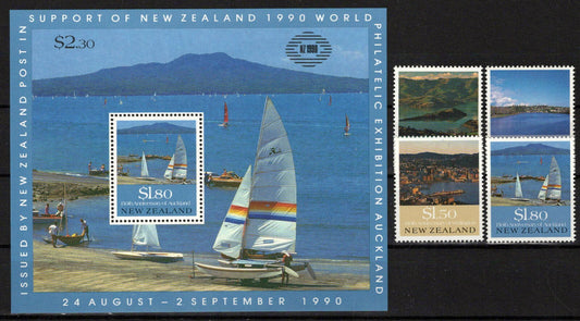 New Zealand 993-996a MNH Early Settlements Sailing Ships Harbors ZAYIX 1024M0101