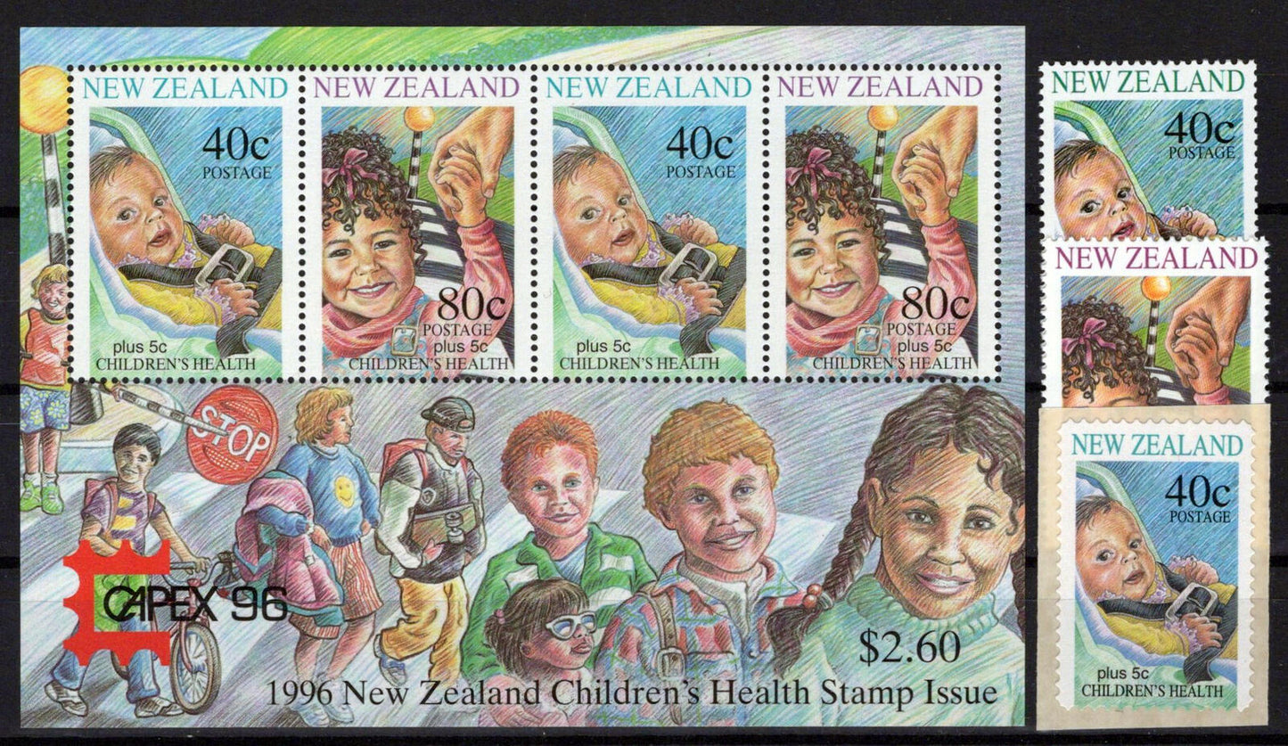 New Zealand B151-B152b, B153 MNH Semi-Postal Children's Health ZAYIX 1024M0109