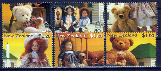 New Zealand 1681-1686 MNH Toys Bears Dolls ZAYIX 1024S0520M