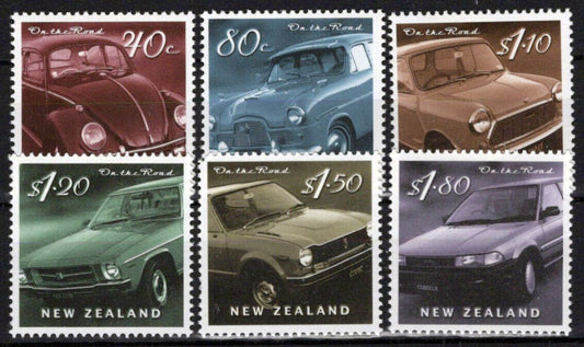 New Zealand 1651-1656 MNH Automobiles Cars Transportation ZAYIX 1024S0512M