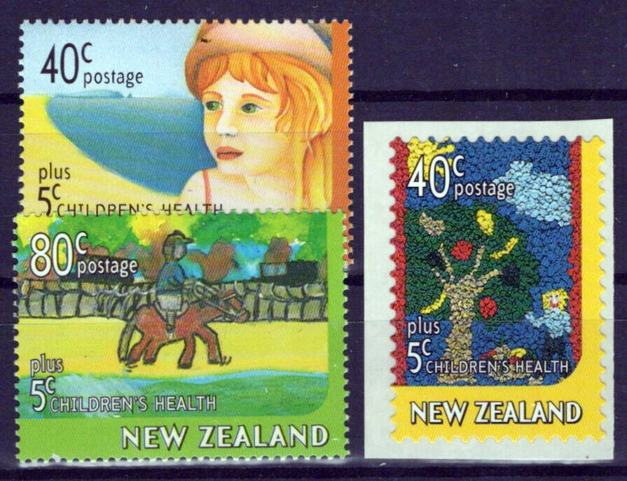 New Zealand B156-B157, B158 MNH Semi-Postal Children's Health ZAYIX 1024S0522N