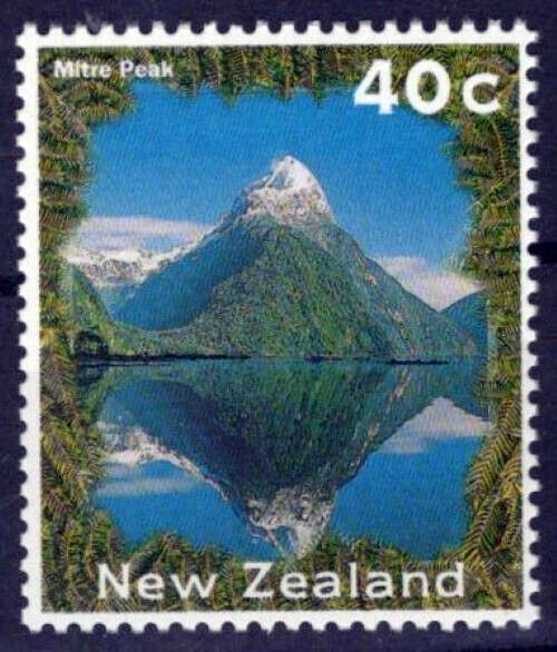 New Zealand 1312 MNH Mitre Peak Mountains Nature ZAYIX 1024S0517M