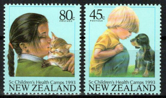 New Zealand B143-B144 MNH Semi-Postal Pets Cats Dogs ZAYIX 1024S0533M