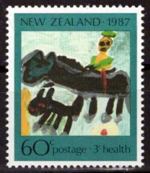 New Zealand B129 MNH Semi-Postal Children's Art Horses ZAYIX 1024S0532M