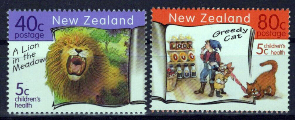 New Zealand B163-B164 MNH Semi-Postal Lions Cat ZAYIX 1024S0539M