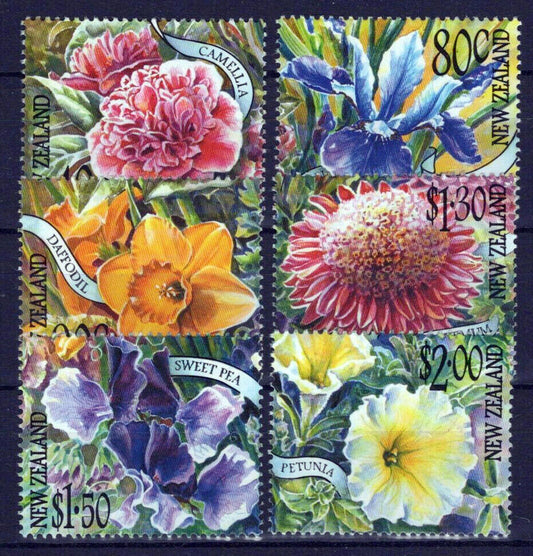 New Zealand 1702-1707 MNH Flowers Orchids Plants ZAYIX 1024S0536M