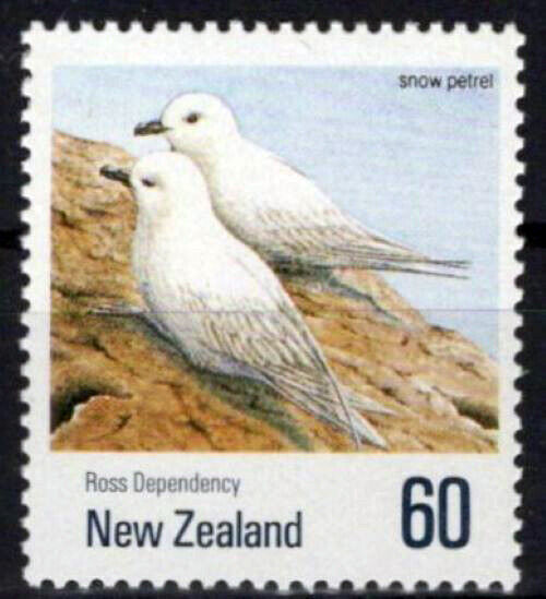 New Zealand 1010 MNH Ross Dependency Snow Petrel Bird ZAYIX 1024S0546