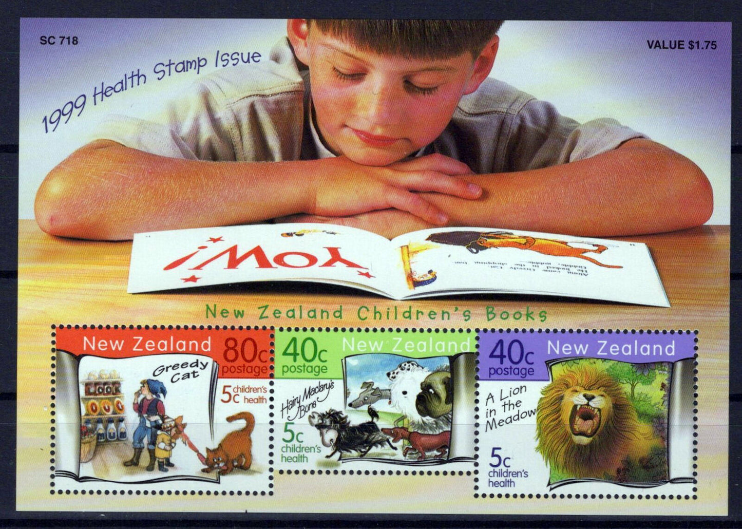 New Zealand B165 MNH Semi-Postal Literature Cats Dogs ZAYIX 1024M0131