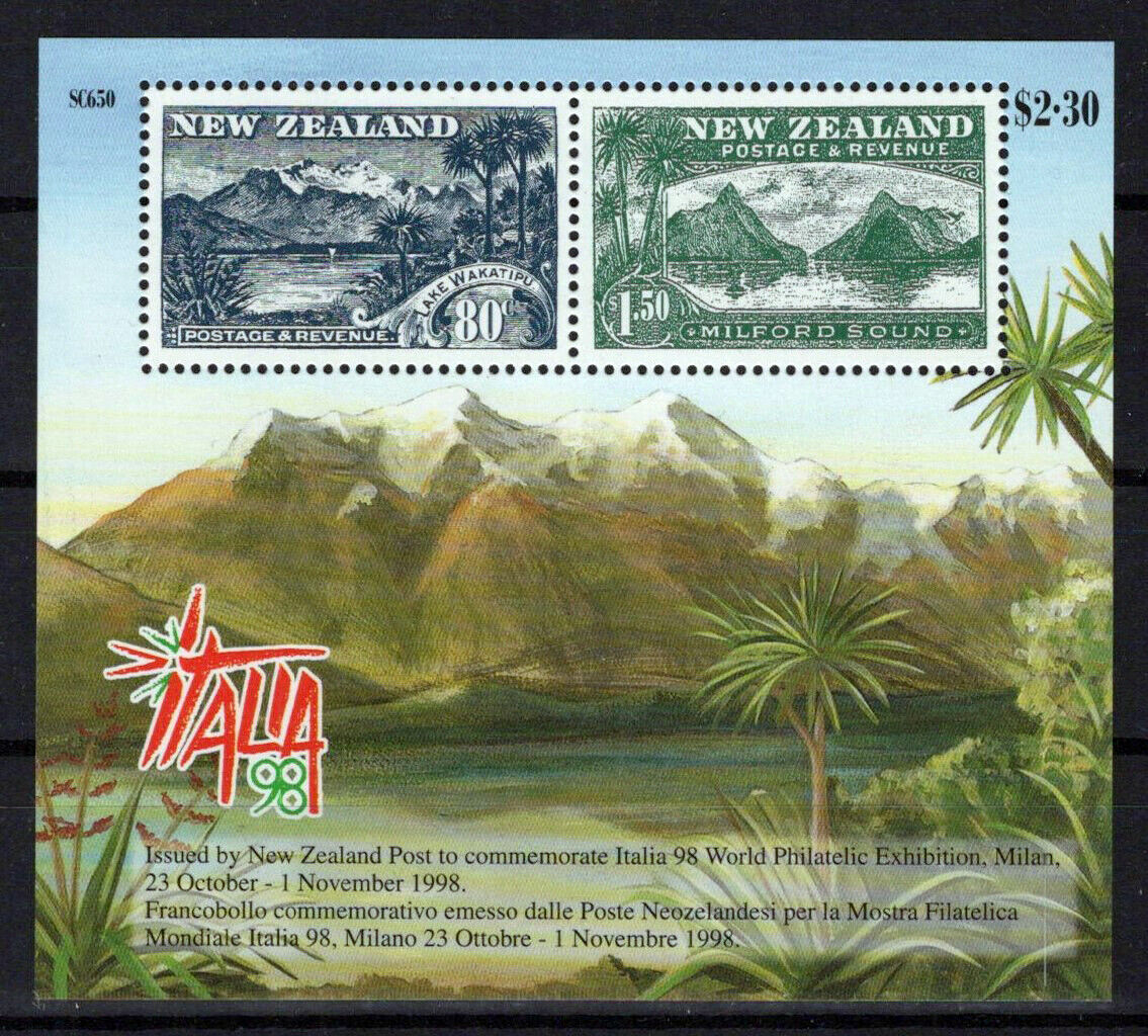 New Zealand 1520 MNH Mountains ITALIA '98 ZAYIX 1024M0134