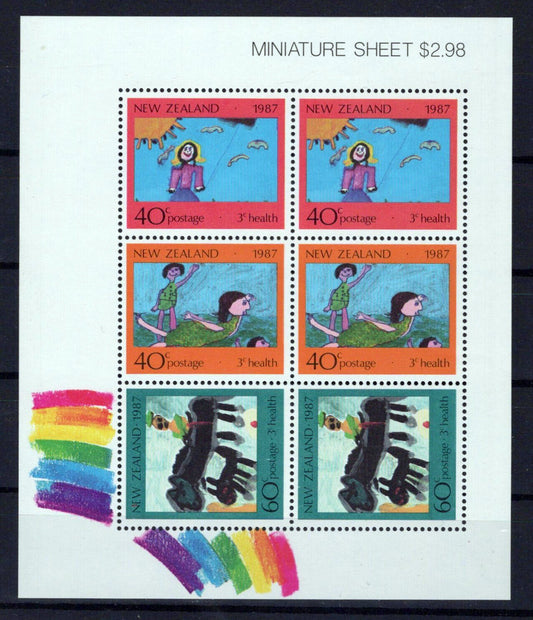 New Zealand B129a MNH Semi-Postal Children's Art ZAYIX 1024M0115