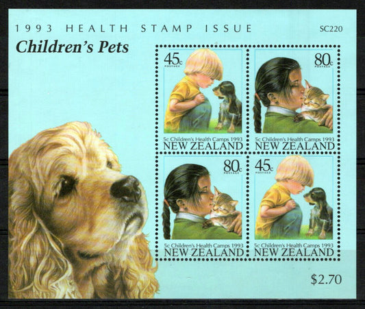 New Zealand B144a MNH Pets Dogs Cats ZAYIX 1024M0116