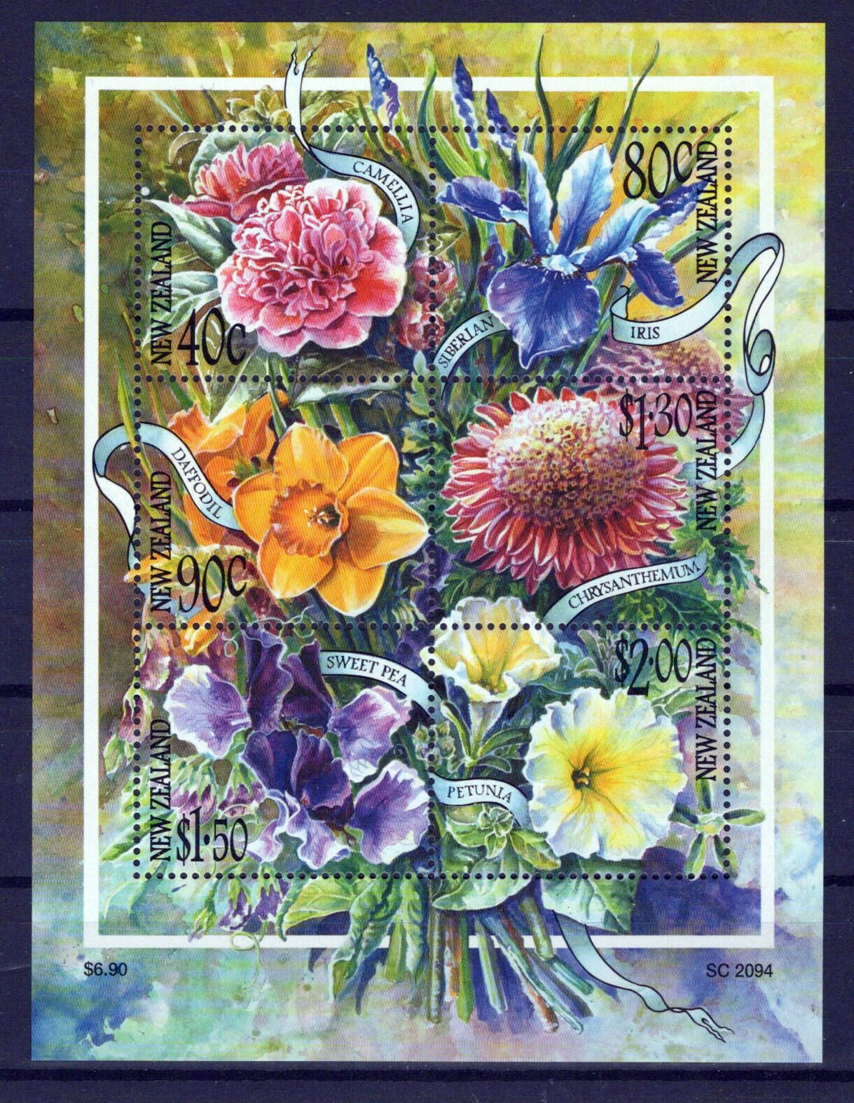 New Zealand 1707a MNH Flowers Plants Orchids ZAYIX 1024M0121