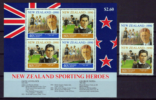 New Zealand B137-B138a MNH Semi-Postal Sports Heroes ZAYIX 1024M0141