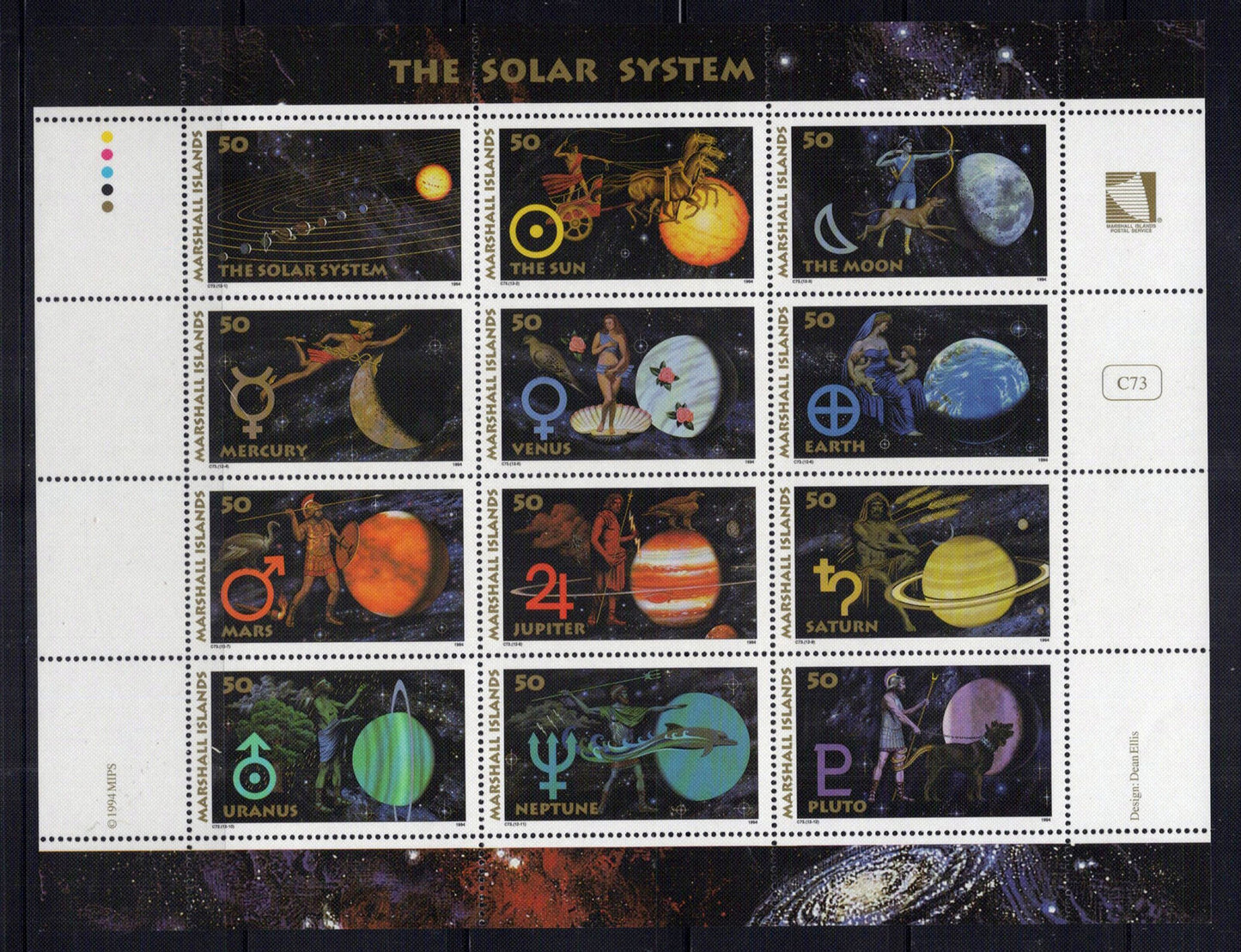 Marshall Islands 582 MNH The Solar System Space ZAYIX 0801L0036