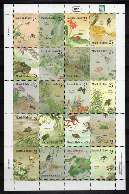 Marshall Islands 808 MNH Insects Butterflies Beetles ZAYIX 0801L0053