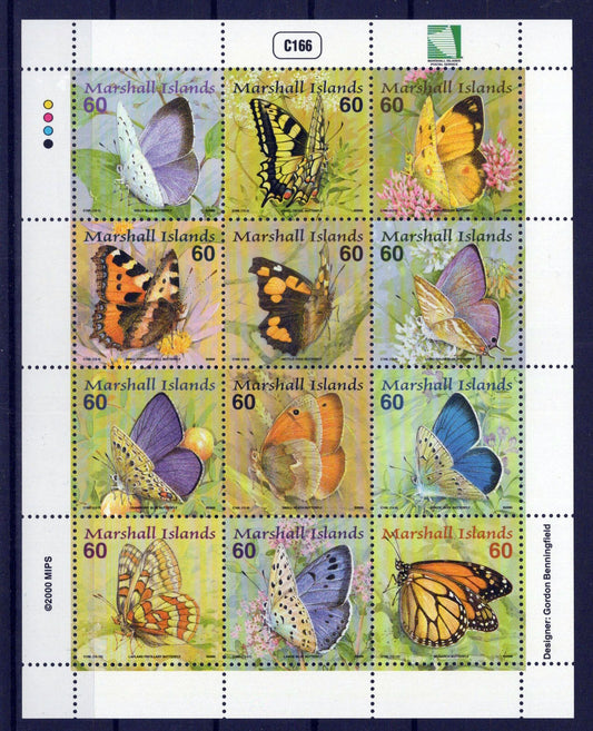 Marshall Islands 752 MNH Butterflies Insects Zayix Stamps 1024M0621M