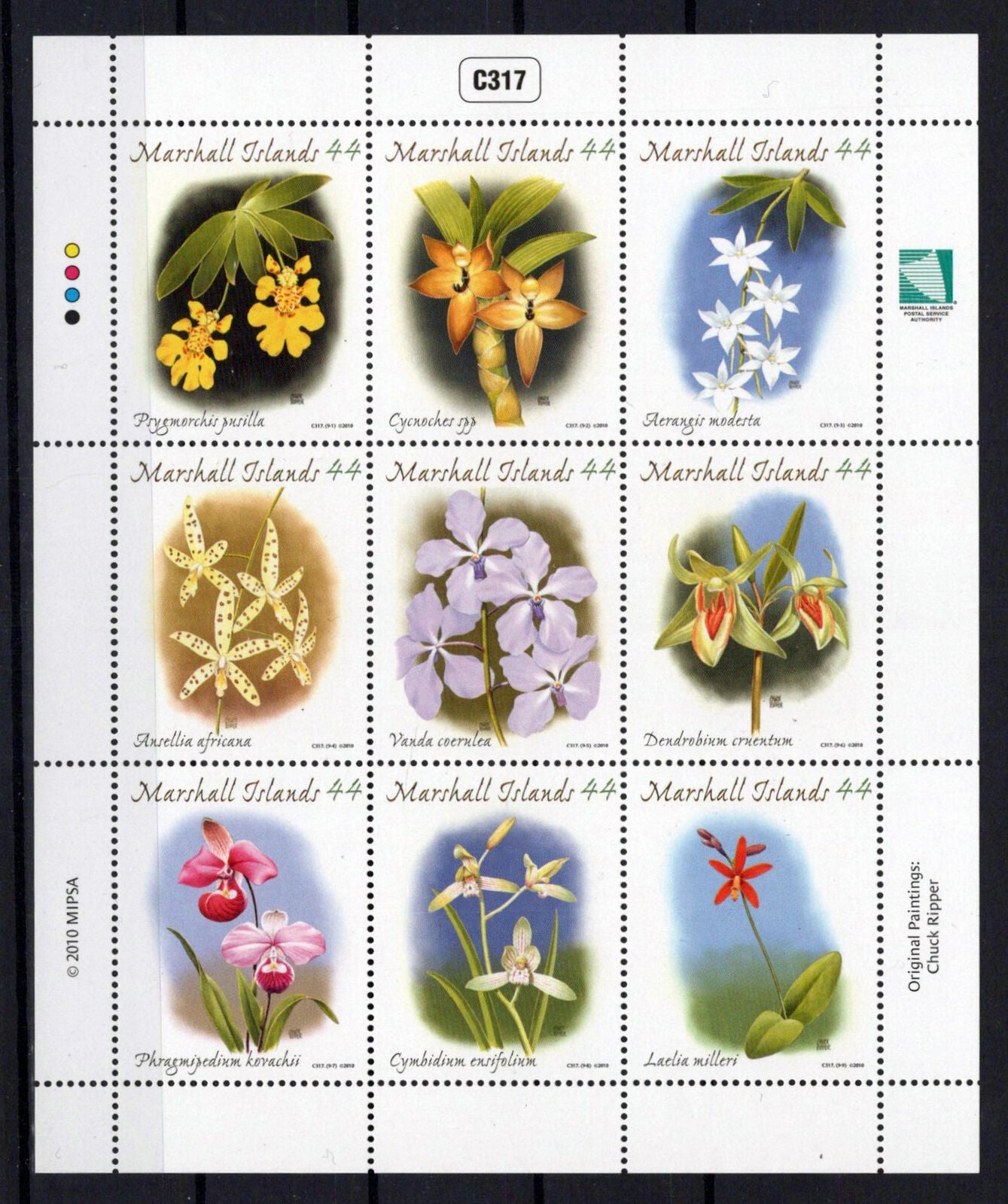 Marshall Islands 976 MNH Orchids Flowers Plants ZAYIX 1024M0628