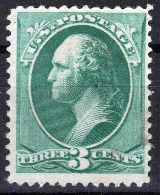 United States 184 MNG VF 3c Green Washington, CV $90 ZAYIX 1124NB029