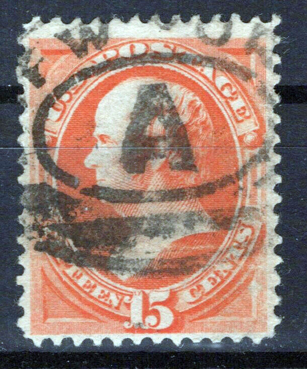 United States 189 Used FVF 15c red orange Webster "A" cancel ZAYIX 1124NB034