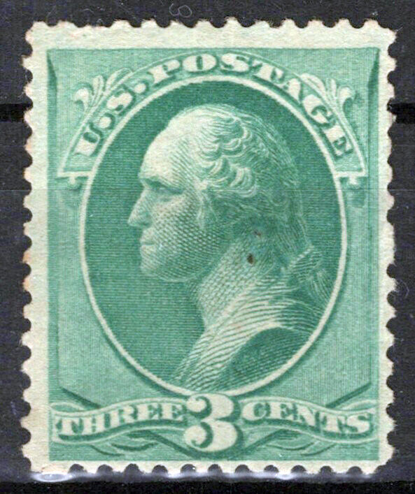 United States 207 MLH FVF 3c Washington, very faint toning ZAYIX 1124NB051