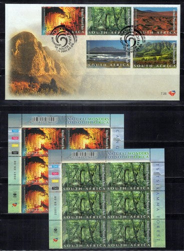South Africa C46-C55 MNH Air Post Natural Wonders Landscapes ZAYIX 1223L0058