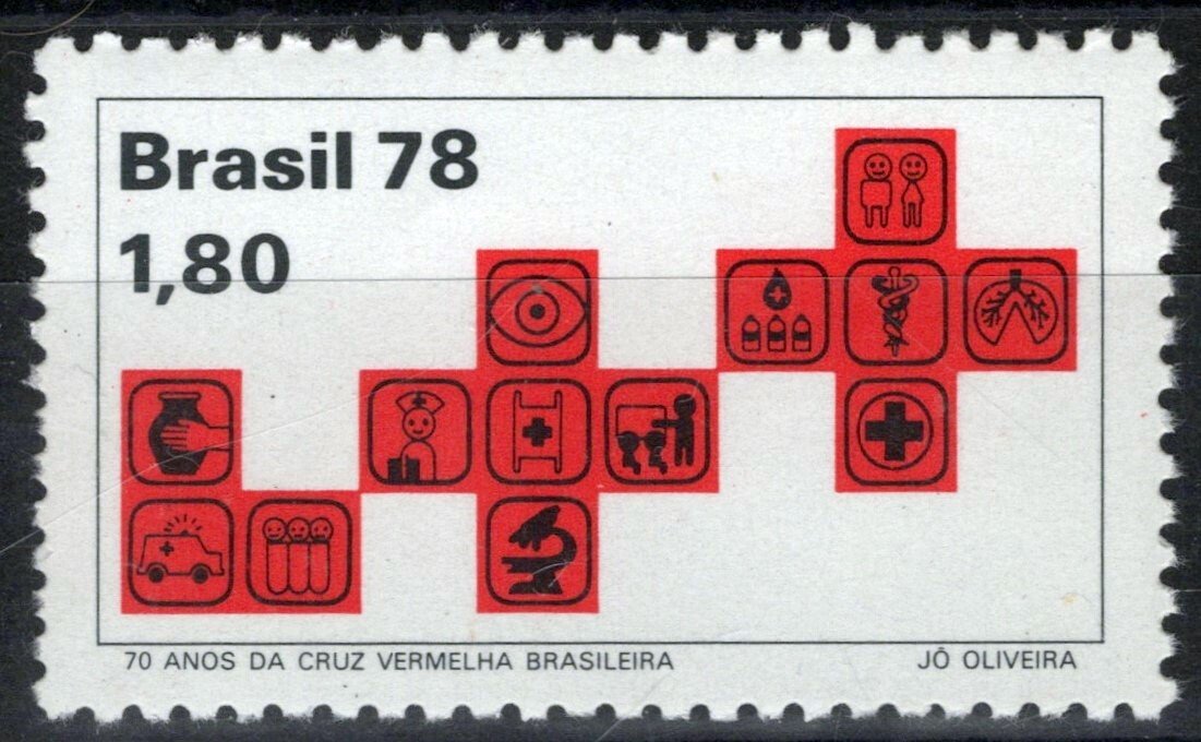 Brazil 1597 MNH Red Cross Medical ZAYIX 062723S164M