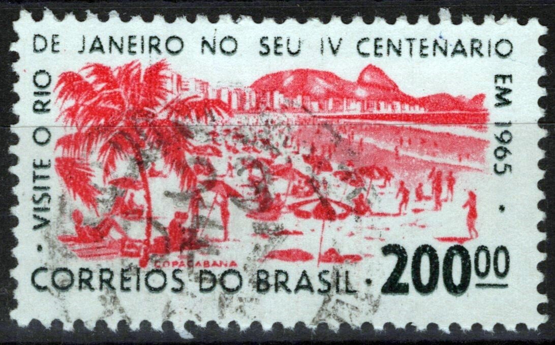 Brazil 985 Used Copacabana Beach Landmark ZAYIX 062723S196M