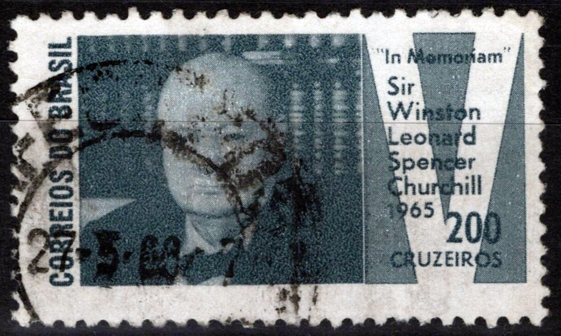 Brazil 1005 Used Sir Winston Churchill Prime Minister Politician ZAYIX 071423S01M