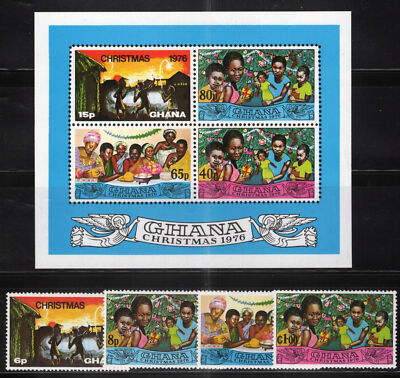 Ghana 596-600 MNH Christmas Children Family Dinner Xmas Tree ZAYIX 013123SM49