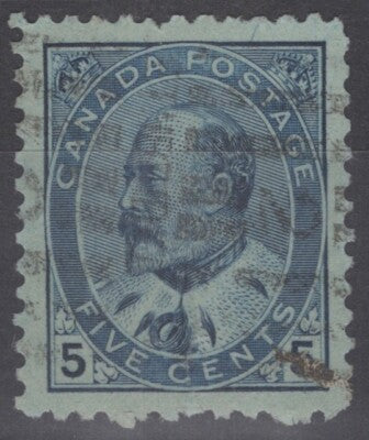 Canada 91 used FVF 1903 5c blue Edward VII - ZAYIX 060222S134