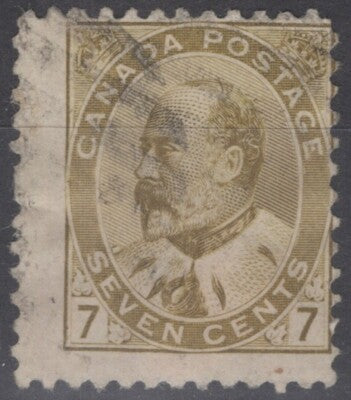 Canada 92 used Fine 1903 7c olive bister Edward VII - ZAYIX 060222S136