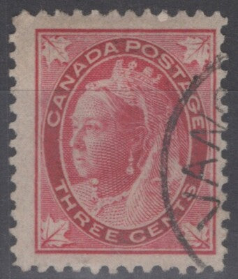 Canada 69 Used 1898 3c carmine Queen Victoria ZAYIX 060222S137
